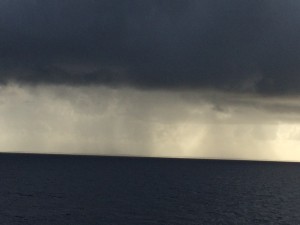 A storm on the Atlantic Ocean.