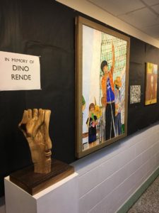 Selection of Dino's artwork in Vanderlyn