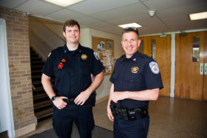 Photo of two SUNY Ulster Campus Safety officers. 