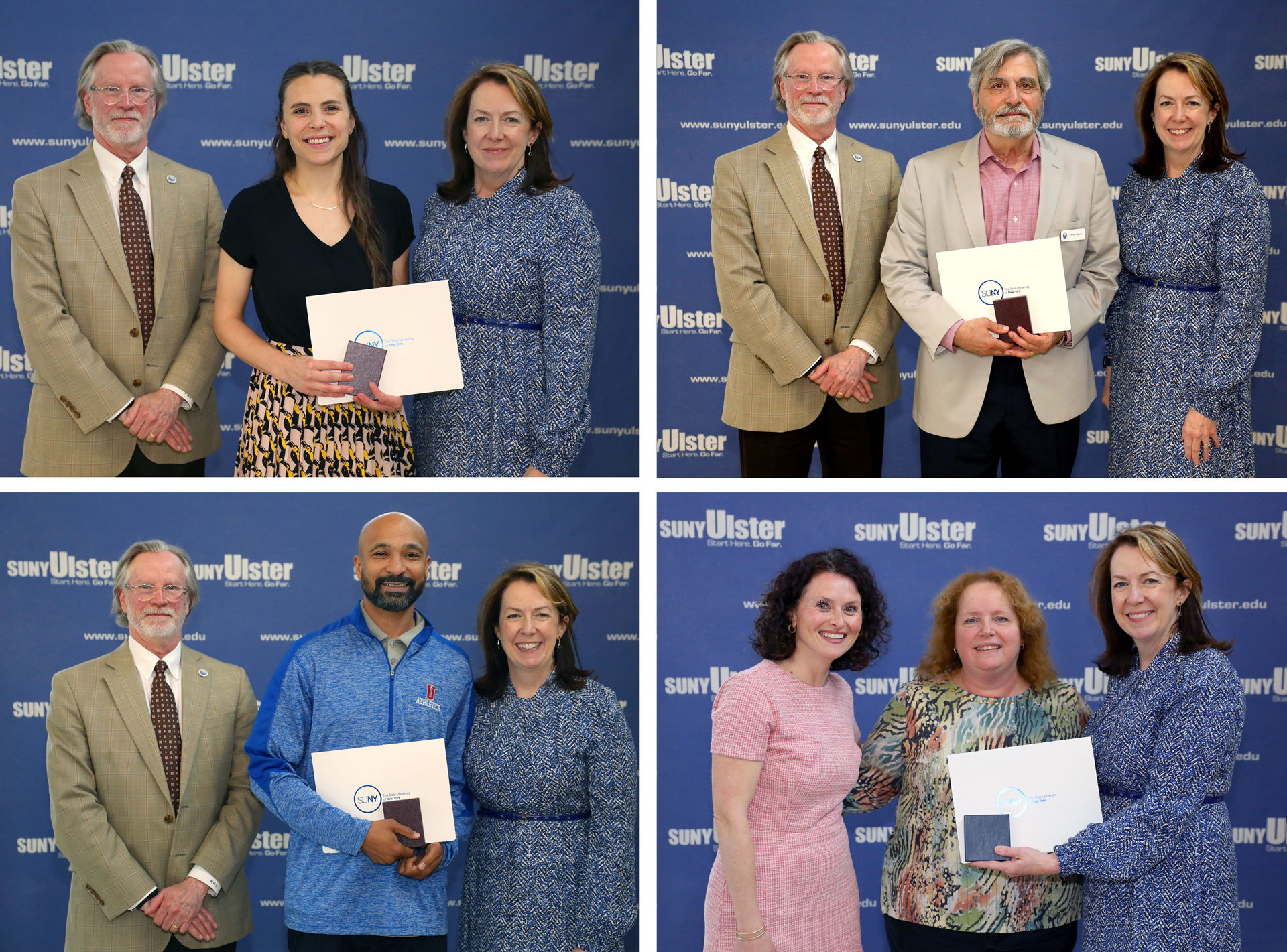 chancellor's awardees with VP Stoner, President Buckley & Jenn Zell
