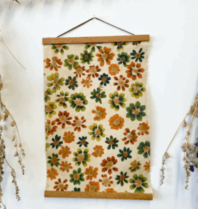 Floral wall hanging