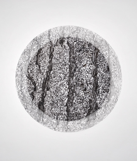 "Hemlock 1" by Iain Machell, pen and ink, graphite pencil on paper, 22" x 30"