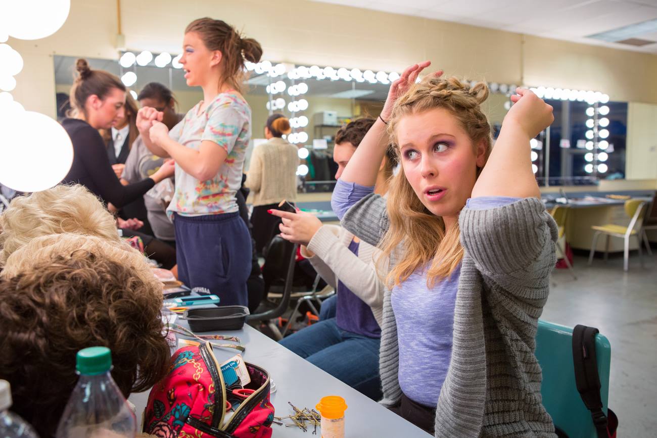 SUNY Ulster Theatre Department Gets Ready for a Performance.