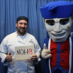 Senator Sam with Jason Liebergot holding Noh8 sign