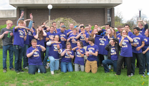 Group photo of SUNY Ulster's Math Team in 2015
