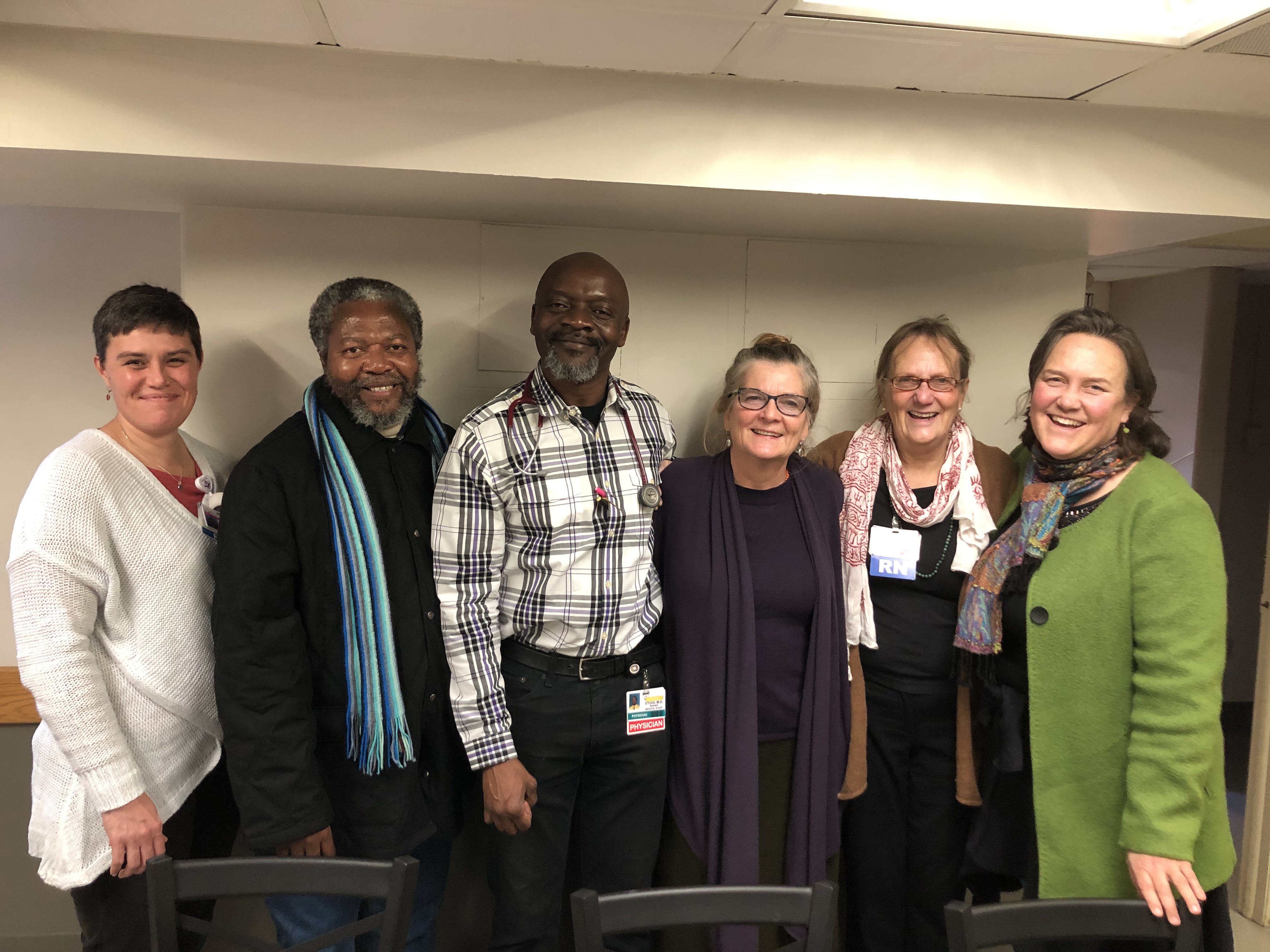 Professor Makhathini with Health Alliance Hospital staff