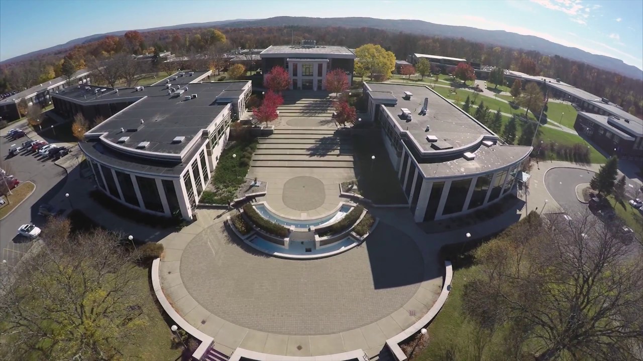 Overhead Drone shot of SUNY Ulster campus