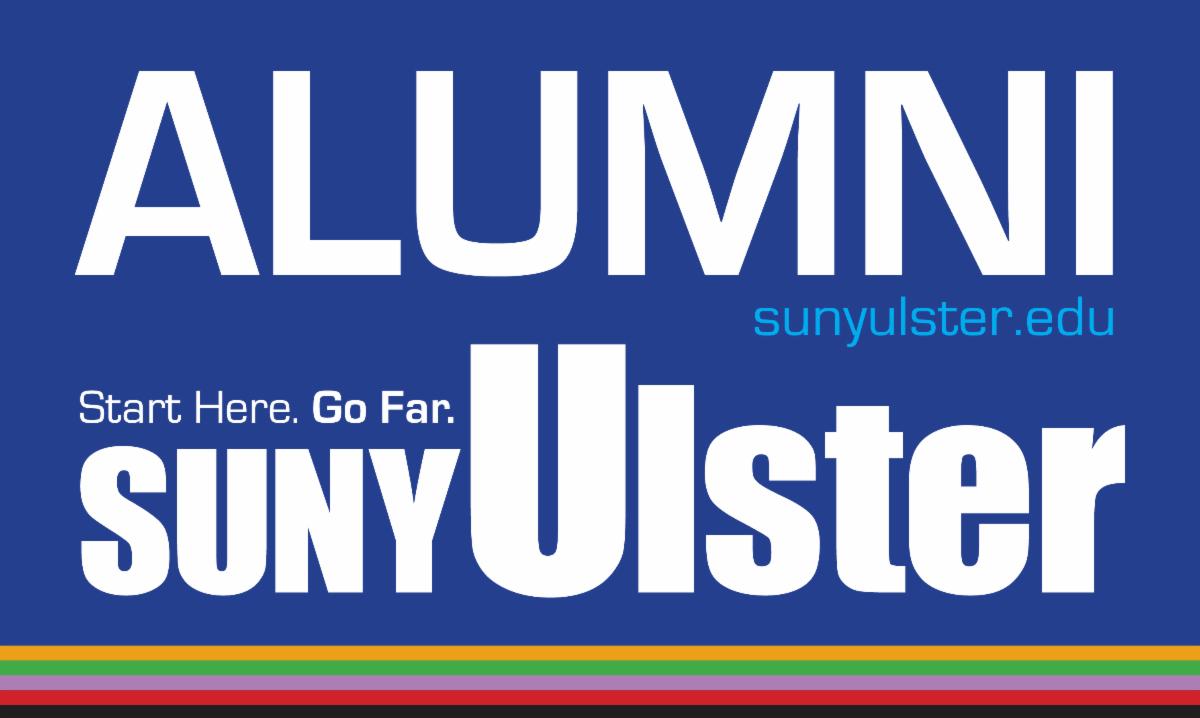 Text composition saying ALUMNI SUNY Ulster