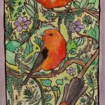 artwork with birds