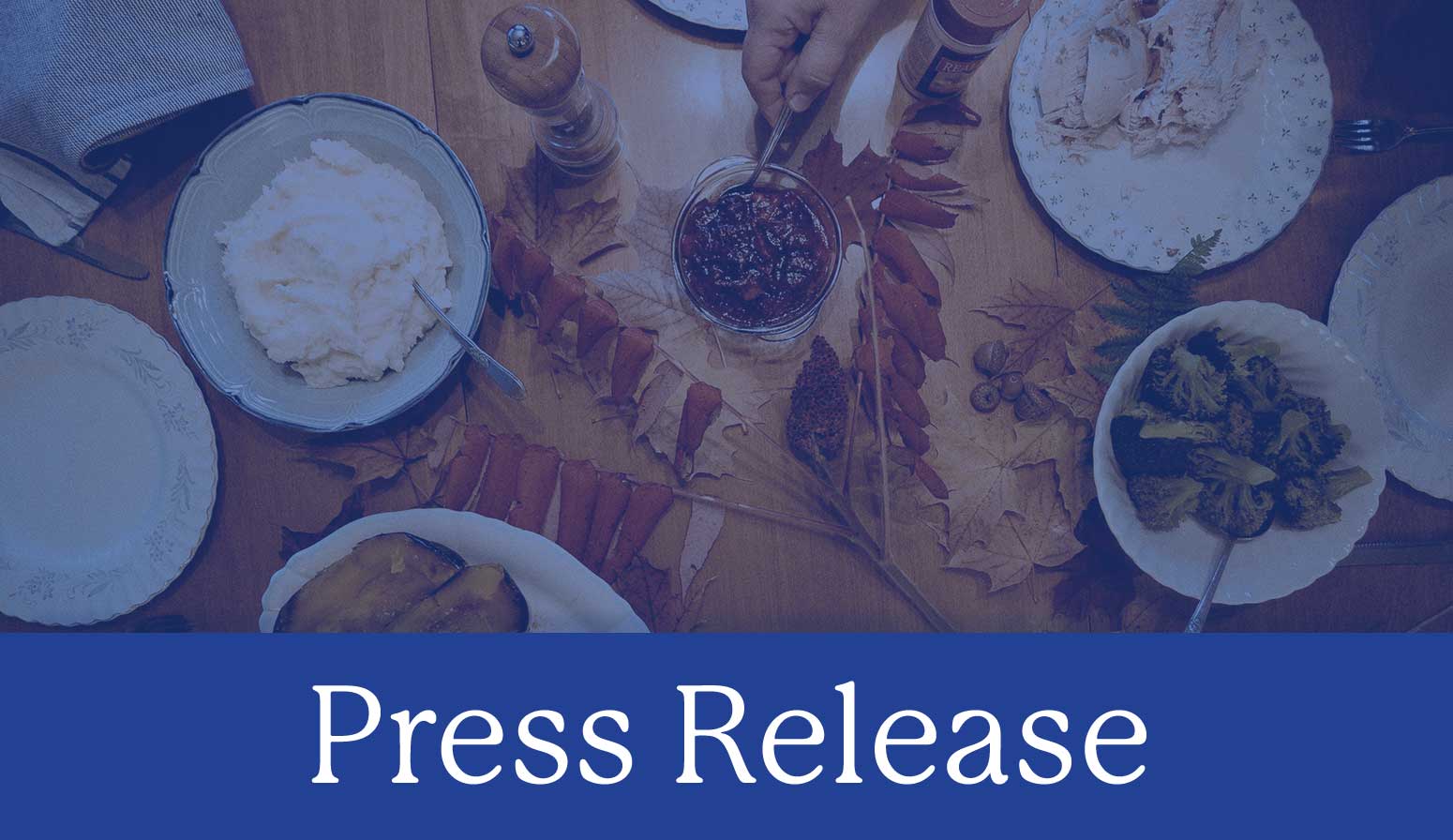 press release thanksgiving food